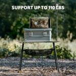 Naturehike Tactical Camping Table with Adjustable Height, Collapsible Table Lightweight with Carry Bag for Camping, Travel expeditions, Hiking, Picnics, BBQs & Beach Trips