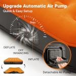 Luxchoice Air Mattress with Built-in USB Rechargeable Pump Camping Inflatable Mattress Portable Blow up Mattress Air Bed Guest Bed for Home Outdoors Hiking Travel