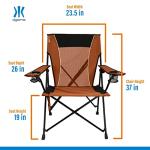 Kijaro Dual Lock Chair Color: Victoria Desert Orange