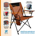Kijaro Dual Lock Chair Color: Victoria Desert Orange