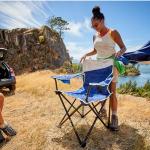 Coleman Big-N-Tall Camping Chair with Cup Holder & Side Pocket, Water-Resistant XL Outdoor Seat Supports up to 600 lbs, Great for Camping, Tailgating, Firepits, Patio, & More