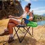 Coleman Big-N-Tall Camping Chair with Cup Holder & Side Pocket, Water-Resistant XL Outdoor Seat Supports up to 600 lbs, Great for Camping, Tailgating, Firepits, Patio, & More