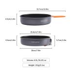 Fire-Maple 7.6 Inch Camping Frying Pan w/Nonstick Coating | Durable Lightweight Camping Skillet for Cooking Egg Steak | Outdoor Kitchen Equipment Gear | Portable Backpacking Cooking Pan