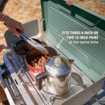 Coleman Cascade 328 3-Burner Camping Stove, Portable Cooktop with 28,000 BTUs, Matchless Lighting, & Dual Wind Guards, Great for Outdoor Cooking, Camping, Tailgating, Grilling, BBQs, & More