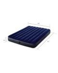 Intex 64758E Dura-Beam Standard Downy Air Mattress: Fiber-Tech, Full Size, 10in Bed Height, 600lb Weight Capacity, Pump Sold Separately