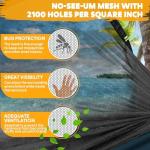 Chihee Ultra-Light Travel Camping Hammock Pop-up Net Hammock 660lbs Load Capacity,Breathable,Quick-Drying Parachute Nylon 2 Premium Carabiners,2 Tree Slings Included for Outdoor Backpacking Hiking