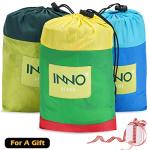 Camping Hammock Double with 2 Tree Straps, Portable Lightweight Nylon Hammocks for Backpacking, Travel Hiking, Travel, Beach, Backyard - Green