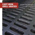 Camp Chef Deluxe BBQ Grill Box, Single Burner Accessory, Cooking Dimensions: 14 in. x 16 in, Black