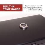 Camp Chef Deluxe BBQ Grill Box, Single Burner Accessory, Cooking Dimensions: 14 in. x 16 in, Black