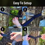 Vigel Camping Hammock - XL Double Hammock 500 Lb Capacity - Nylon Durable Portable Tree Hammock - Camping Accessories for Outdoor, Travel, Hiking