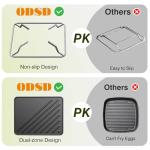 ODSD 2 Burner Camping Stove with Windshield, 20000 BTU Propane Camp Stove, Portable Folding Gas Stove, Camping Essentials Gears Includes Frying Pan, Coffee Stand & Carry Bag, Green