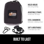 GORILLA GRIP Durable Portable Camping Hammock, Holds 400lbs with Heavy Duty Tree Straps, Comfortable Travel Swing, Camp Hammocks, Easy to Use and Install, Outdoor Essentials, Black, 9x4.5 FT