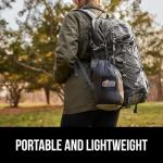 GORILLA GRIP Durable Portable Camping Hammock, Holds 400lbs with Heavy Duty Tree Straps, Comfortable Travel Swing, Camp Hammocks, Easy to Use and Install, Outdoor Essentials, Black, 9x4.5 FT