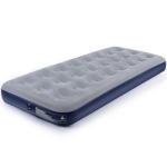 QDH Camping Air Mattress Inflatable Air Bed Flocked Surface Travel Bed Sleeping Pad Air Bed for Outdoor Camping Tent Guest Travelling（Navy Blue ）