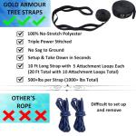 Gold Armour Camping Hammock - Portable Hammock Single Hammock Camping Accessories Gear for Outdoor Indoor Adult Kids, USA Based Brand (Purple and Fuchsia)