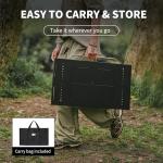 Naturehike Portable IGT Table with Charcoal Grill, Folding Camping Table and BBQ Grill with Desk Extension & Lantern Stand, Perfect for Outdoor Barbecue Camping Cooking Travel Picnic