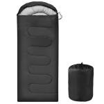 OBTANIM Sleeping Bags Portable Waterproof Camping Sleeping Bag for Adults Kids 4 Seasons Cold Weather or Warm Backpacking Hiking Mountaineering Indoor Outdoor Use (Black)