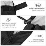 OBTANIM Sleeping Bags Portable Waterproof Camping Sleeping Bag for Adults Kids 4 Seasons Cold Weather or Warm Backpacking Hiking Mountaineering Indoor Outdoor Use (Black)