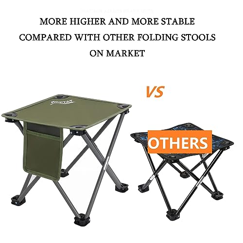 Portable Folding Camping Stool - 2 Pack Set