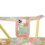 GCI Outdoor Comfort Pro Rocker Camping Chair | Portable Folding Rocking Chair with Durable Armrests & Drink Holder — Floral