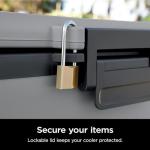 Ninja FB151GY FrostVault 50qt Hard Cooler with Dry Zone, Integrated Fridge-Temp Dry Storage Drawer, Premium Heavy-Duty Insulated Cooler, Keeps Ice for Days, Slate Gray