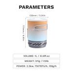 Fire-Maple "Fixed Star 1" Personal Cooking System | Pot/Jet Burner Stove System with Electric Ignition | Ideal for Hiking, Camping, Backpacking, Fishing, Hunting Trips and Emergency Use Multi