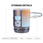 Fire-Maple "Fixed Star 1" Personal Cooking System | Pot/Jet Burner Stove System with Electric Ignition | Ideal for Hiking, Camping, Backpacking, Fishing, Hunting Trips and Emergency Use Multi