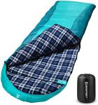 Bessport Sleeping Bag Winter | Flannel Lined 18℉ - 32℉ Extreme 3-4 Season Warm & Cool Weather Adult Sleeping Bags Large | Lightweight, Waterproof for Camping, Backpacking, Hiking