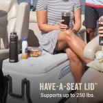 Coleman Classic Series 100qt Wheeled Marine Cooler, Fully Insulated Lid & Body Keeps Ice up to 5 Days, Holds up to 160 Cans