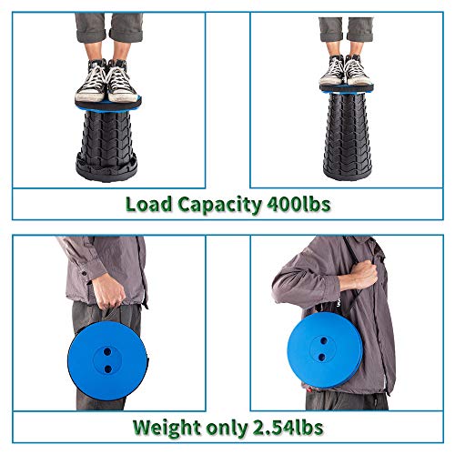 Lightweight Sturdy Folding Stool - 400lbs Capacity