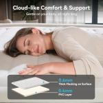 COMMOUDS Queen Air Mattress with 2000mAh Battery Powered Pump, 18" Raised Inflatable Mattress, Portable Blow up Mattress, Air Bed for Camping, Home and Guest