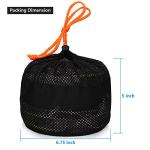 Gutsdoor Camping Cookware Set Camping Gear Campfire Utensils Non-Stick Cooking Equipment Lightweight Stackable Pot Pan Bowls with Storage Bag for Outdoor Hiking (11 Piece/Set)