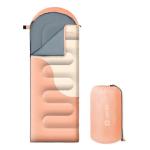 Sleeping Bags for Adults&Kids,Lightweight Waterproof Warm Weather Sleeping Bag,Compact Portable Sleeping Bag for Camping,Essentials Gear for Camping Hiking Outdoor Travel (Pink&Khaki)