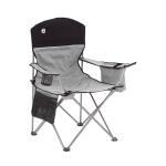 Coleman Portable Camping Chair with 4-Can Cooler, Cushioned Seat & Back with Side Pockets & Cup Holder, Carry Bag Included, Great for Camping, Tailgating, Firepits, Patio, & More