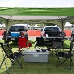 Coleman Portable Camping Chair with 4-Can Cooler, Cushioned Seat & Back with Side Pockets & Cup Holder, Carry Bag Included, Great for Camping, Tailgating, Firepits, Patio, & More