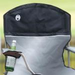 Coleman Portable Camping Chair with 4-Can Cooler, Cushioned Seat & Back with Side Pockets & Cup Holder, Carry Bag Included, Great for Camping, Tailgating, Firepits, Patio, & More