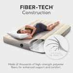 Intex 64102E Dura-Beam Standard Single-High Air Mattress: Fiber-Tech – Full Size – 10in Bed Height – 600lb Weight Capacity – Pump Sold Separately