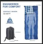 4-Season Ultra-Light Compact Sleeping Bag for Adults & Kids - Perfect Cold Weather Winter Backpacking & Hiking Gear, Essential Outdoor Camping Sleeping Bags with Warm Protection.