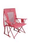 GCI Outdoor Comfort Pro Rocker Camping Chair | Portable Folding Rocking Chair with Durable Armrests & Drink Holder — Blush
