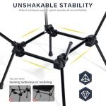 Oragati Folding Camping Chairs, Lightweight Backpacking Chair in Compact Design for Camp, Beach, Hiking, Outdoors, Black