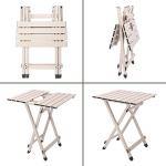 SUNNYFEEL Folding Camping Table - Lightweight Aluminum Portable Picnic Table, 18.5x18.5x24.5 Inch for Cooking, Beach, Hiking, Travel, Fishing, BBQ, Indoor Outdoor Small Foldable Camp Tables