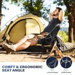 Oragati Folding Camping Chairs, Lightweight Backpacking Chair in Compact Design for Camp, Beach, Hiking, Outdoors, Black