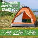 35 Person Camping Tent with Rain Fly and Carrying Bag - Lightweight Outdoor Pop Up Tents for Camping Essentials, Music Festivals, Backpacking, Hiking, or Beach Shelter by Wakeman Outdoors