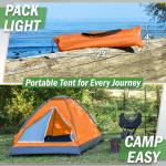 35 Person Camping Tent with Rain Fly and Carrying Bag - Lightweight Outdoor Pop Up Tents for Camping Essentials, Music Festivals, Backpacking, Hiking, or Beach Shelter by Wakeman Outdoors