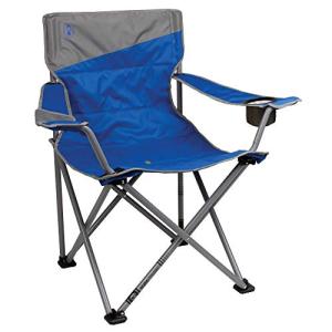 Coleman Big-N-Tall Camping Chair with Cup Holder & Side Pocket, Water-Resistant XL Outdoor Seat Supports up to 600 lbs, Great for Camping, Tailgating, Firepits, Patio, & More