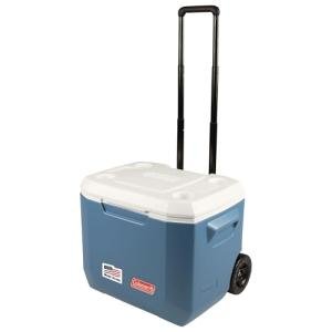 Coleman Xtreme 50qt Rolling Cooler with Wheels, Extra-Walled Insulation Keeps Ice up to 5 Days, Portable Wheeled Hard Chiller
