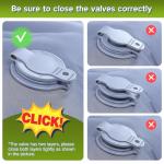 FNARMW Double Sleeping Pad Camping, Self Inflating 6'' Extra-Thick 2 Person Pillow Built-in Foot Pump Waterproof Inflatable Sleeping Mat Backpacking, Tent, Hiking, Portable Camping Pad (Yellow Grey)