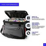 Titan by Arctic Zone Deep Freeze Cooler - 48 Can Zipperless Hardbody Cooler with Deep Freeze Insulation, HardBody Liner, and SmartShelf - Sharkskin Gray