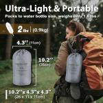 TREKOLOGY Sleeping Pad for Camping– Ultra-Lightweight, 4" Thick Camping Mat with 7.2 R-Value for All Seasons– Compact, Durable & Waterproof–Ideal for Backpacking, Hiking, and Outdoor Adventures UL R7