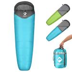 VILLEY Mummy Sleeping Bag, Lightweight Backpacking Sleeping Bag for Adults & Kids, Camping Hiking Equipment for 3-4 Seasons